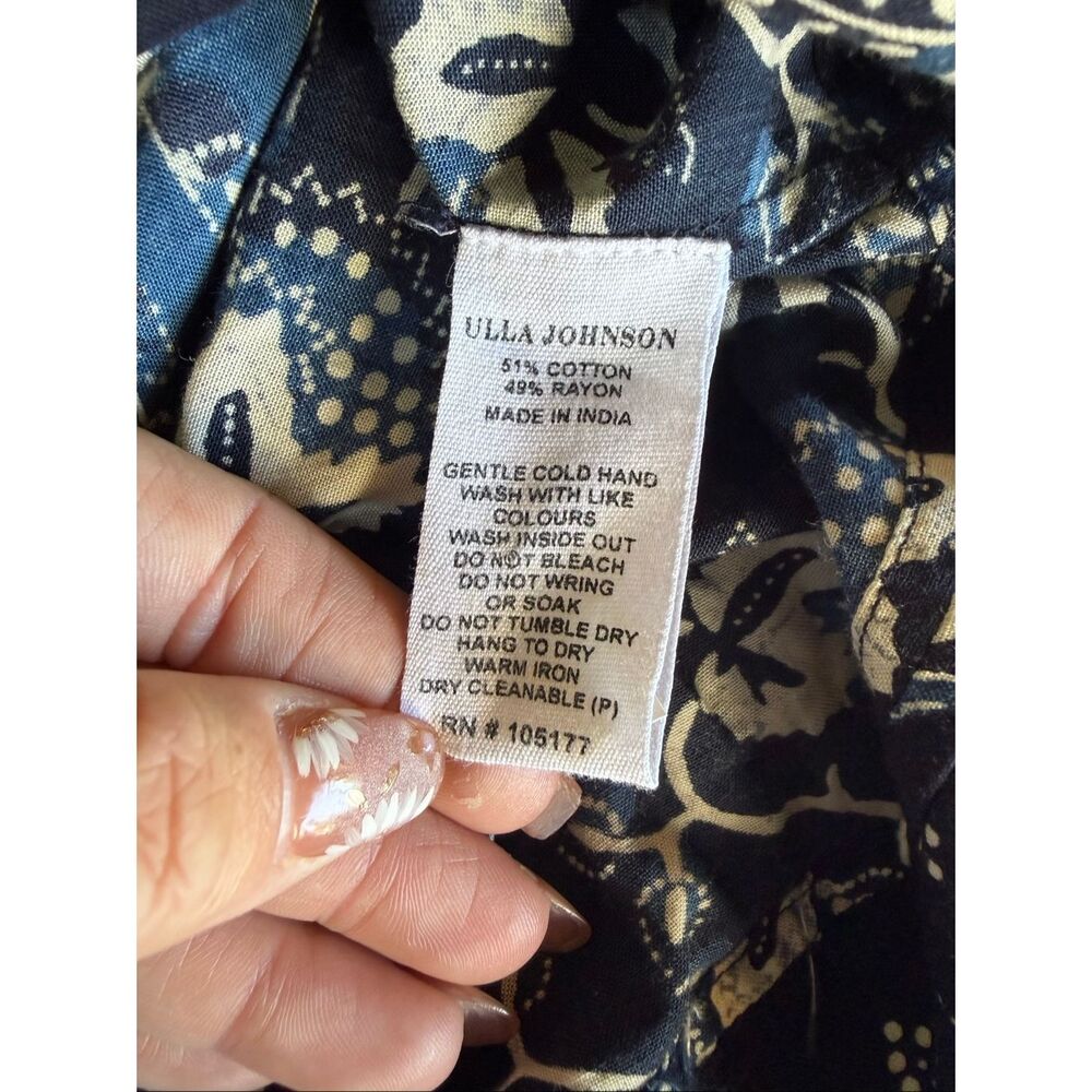 ULLA JOHNSON CITRA DRESS IN INDIGO - New! - Picture 5 of 10